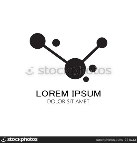 Molecule symbol logo template vector illustration design