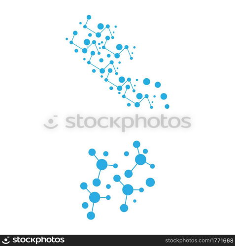 Molecule symbol logo template vector illustration design