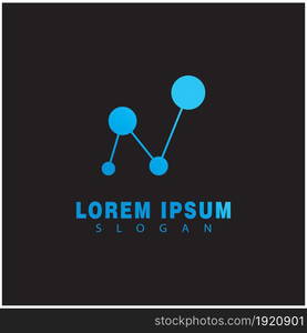 Molecule symbol logo template vector illustration design