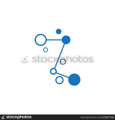 Molecule symbol logo template vector illustration design 