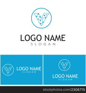 Molecule symbol logo template vector illustration design