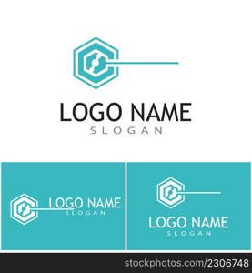 Molecule symbol logo template vector illustration design