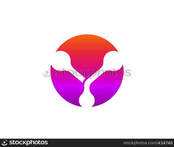 Molecule symbol logo template vector illustration design