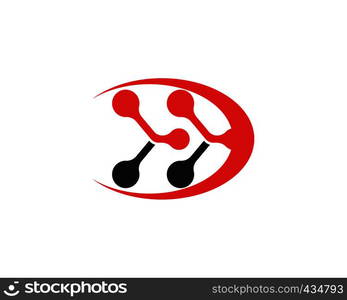 Molecule symbol logo template vector illustration design