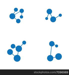 Molecule symbol logo template vector illustration design