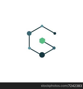 Molecule symbol logo template vector illustration design