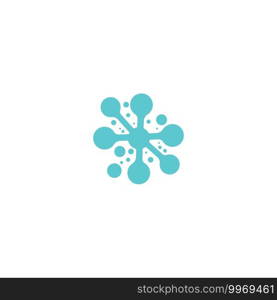 Molecule symbol logo template vector illustration design 