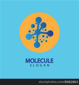 Molecule symbol logo template vector illustration design 