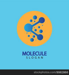 Molecule symbol logo template vector illustration design 