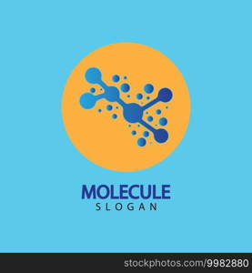 Molecule symbol logo template vector illustration design 