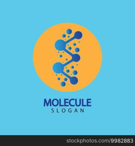 Molecule symbol logo template vector illustration design 