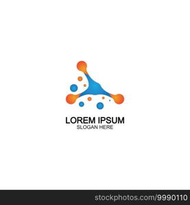 Molecule symbol logo template vector illustration design 