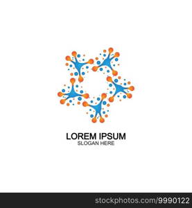 Molecule symbol logo template vector illustration design 