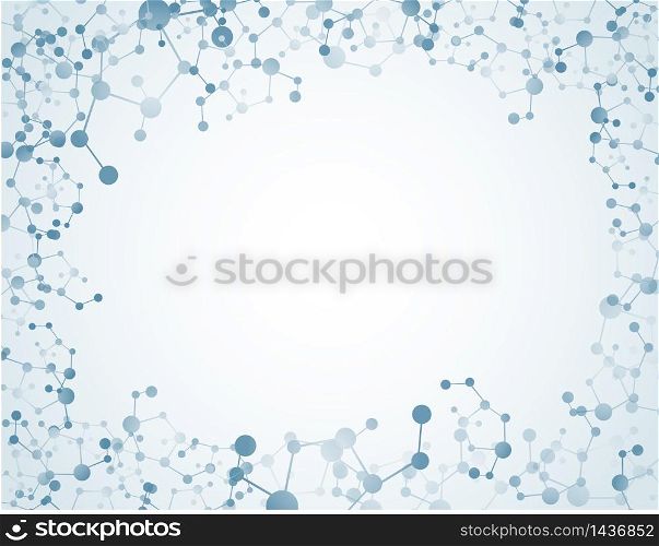 Moleculer on isolated background.vector