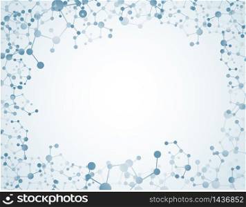 Moleculer on isolated background.vector
