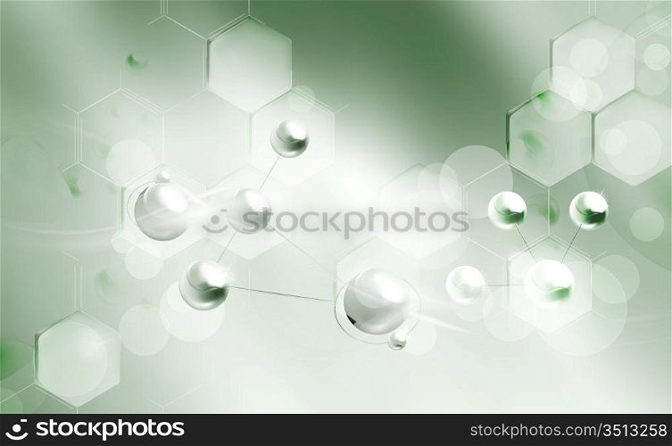 Molecules background, eps10