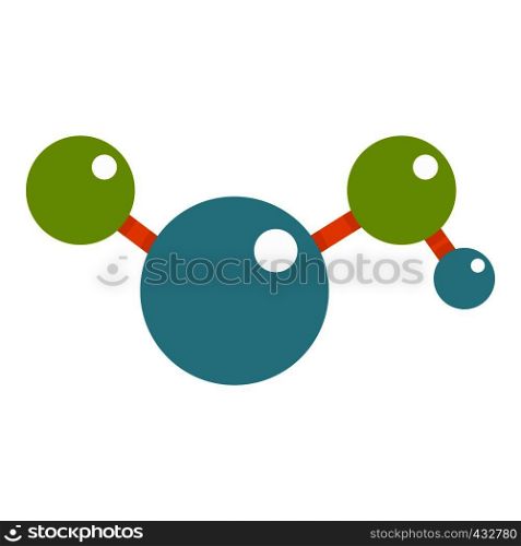 Molecules icon flat isolated on white background vector illustration. Molecules icon isolated