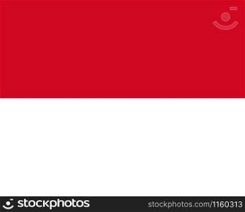 Monaco flag vector