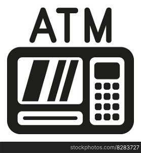 Money atm icon simple vector. Finance economy. Coin capital. Money atm icon simple vector. Finance economy