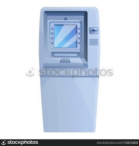 Money atm machine icon. Cartoon of money atm machine vector icon for web design isolated on white background. Money atm machine icon, cartoon style