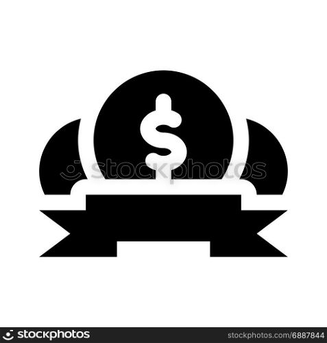 money award, icon on isolated background