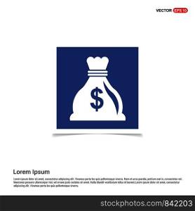 Money Bag icon - Blue photo Frame