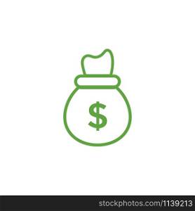 Money bag icon graphic design template vector isolated. Money bag icon graphic design template vector