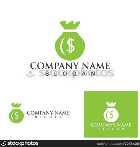 Money Bag icon Template vector illustration design