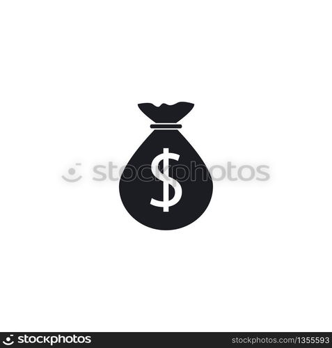 Money bag icon vector template