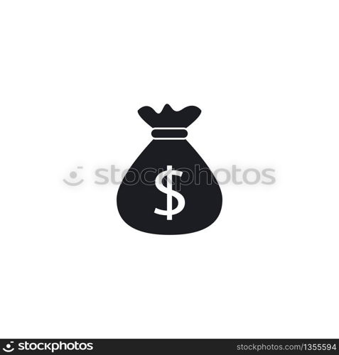 Money bag icon vector template