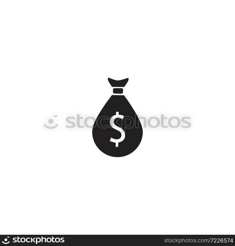 money bag icon vector template illustration