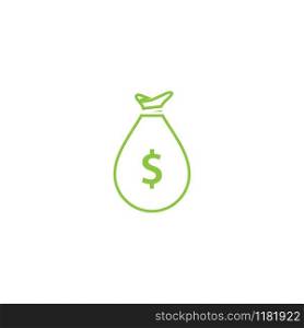 Money bag Logo icon vector template