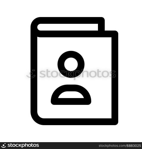 money book, icon on isolated background
