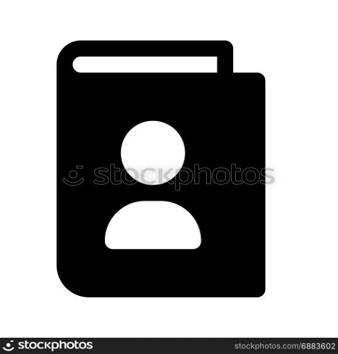 money book, icon on isolated background,