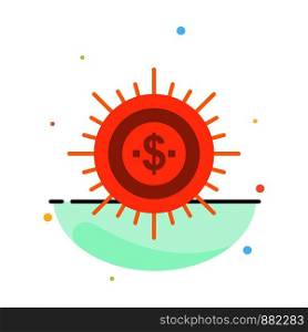 Money, Budget, Cash, Finance, Flow, Spend, Ways Abstract Flat Color Icon Template