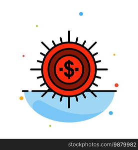 Money, Budget, Cash, Finance, Flow, Spend, Ways Abstract Flat Color Icon Template