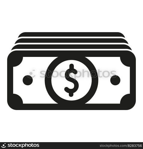 Money cash icon simple vector. Bank finance. Coin budget. Money cash icon simple vector. Bank finance