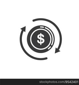 money changer icon vector concept design template web