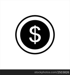 money - coin icon vector design template simple and clean