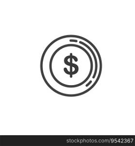 money coin icon vector element design template web 