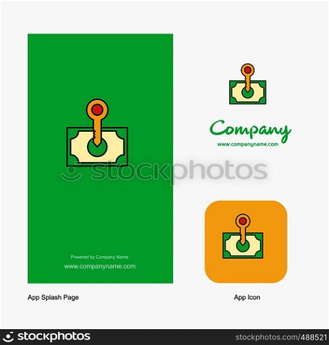 Money Company Logo App Icon and Splash Page Design. Creative Business App Design Elements