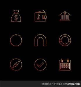 money, compass , wallet, bank , shapes , electronic , time , ecology , icon, vector, design, flat, collection, style, creative, icons , traingle , square , hexagon , pentagon , battery , electricity ,
