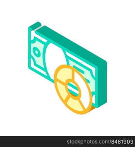 money control isometric icon vector. money control sign. isolated symbol illustration. money control isometric icon vector illustration