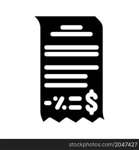 money discount glyph icon vector. money discount sign. isolated contour symbol black illustration. money discount glyph icon vector illustration