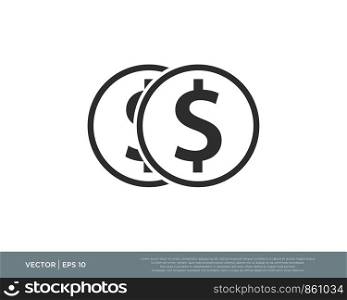 Money Dollar Icon Symbol Vector