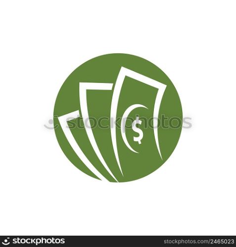 Money dollar vector logo icon flat design