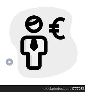 money earned in euro currency tender layout