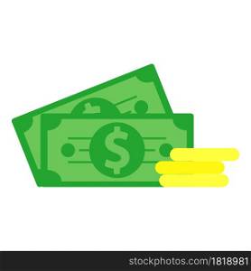 Money finance currency business dollar vector money coin illustration investment icon. Cash wealth banking money icon saving payment rich. Success earning treasure commerce tax market sale economy