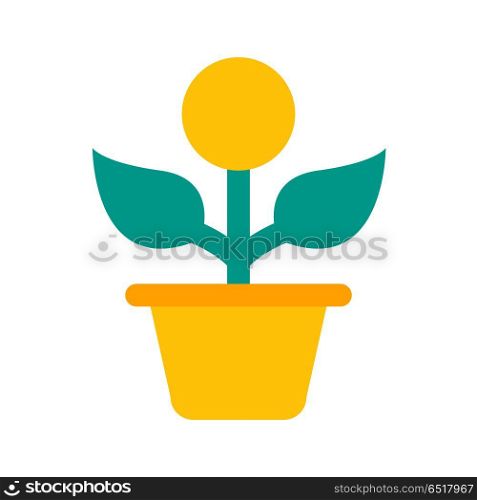 money growth, icon on isolated background