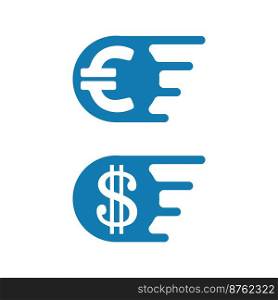 money icon and logo design vector illustration